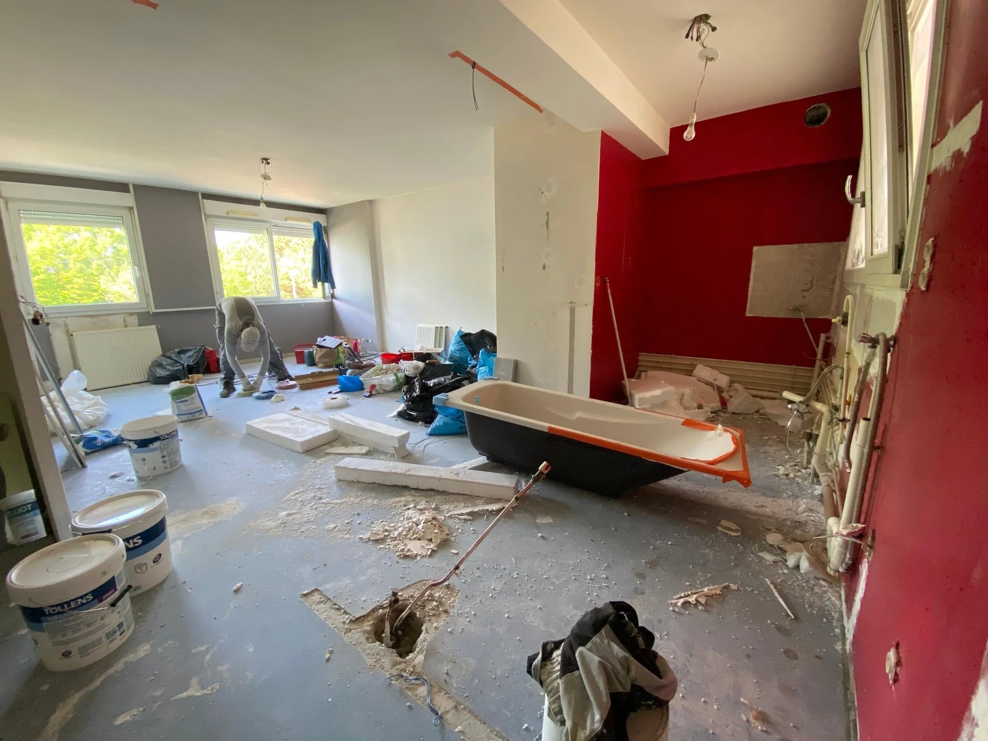 Chantier avant rénovation de Renov Habitat